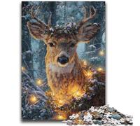Jigsaws Puzzles 1000 Pieces for Teenagers Gifts An Elegant Deer Family Entertainment Toys Educational Game for Birthday, Chrismas for Ages 14+ 50x75cm