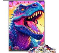 Jigsaws Puzzles 1000 Pieces for Teenagers Gifts Ancient Dinosaurs,Help The Brain Exercise Addictive Toys to Cultivate Patience Artists Collection,Fine Art 38x26cm