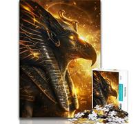 Jigsaws Puzzles 1000 Pieces for Teenagers Gifts Ancient Egyptian God Ra Teenager Puzzles,Family Entertainment Toys with Matching Poster And Trivia Sheet (size 75x50cm)