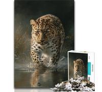 Jigsaws Puzzles 1000 Pieces for Teenagers Gifts Animal Cheetah,Challenging Game Toys Wall Decoration Unique Birthday And Xmas Gifts (38x26cm)