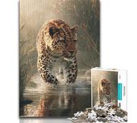 Jigsaws Puzzles 1000 Pieces for Teenagers Gifts Animal Cheetah Teenager Puzzles,Family Entertainment Toys with Matching Poster And Trivia Sheet (size 75x50cm)