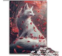 Jigsaws Puzzles 1000 Pieces for Teenagers Gifts Animal Fox, Learning Educational Is Ideal As A Gift for The Whole Family (Size 26x38cm)