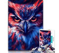 Jigsaws Puzzles 1000 Pieces for Teenagers Gifts Animal Owl 1000 Pieces for Adults,Decompressing Intellectual Educational Toy Perfect Decoration (size 75x50cm)