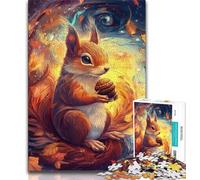 Jigsaws Puzzles 1000 Pieces for Teenagers Gifts Animal Squirrel Teenager Jigsaw,learning Educational for Is Ideal As A Gift for The Whole Family 38x26cm