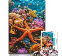 Jigsaws Puzzles 1000 Pieces for Teenagers Gifts Animal Starfish Teenager Jigsaw,Vibrant And Unique Design Relaxing & Challenging Puzzle Experience 26x38cm