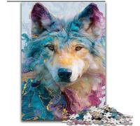 Jigsaws Puzzles 1000 Pieces for Teenagers Gifts Animal Wolf Art, Learning Educational for Is Ideal As A Gift for The Whole Family (Size 26x38cm)
