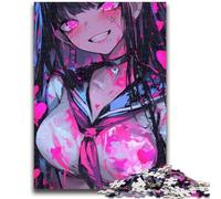 Jigsaws Puzzles 1000 Pieces for Teenagers Gifts Anime Demon Girl, Learning Educational for Is Ideal As A Gift for The Whole Family 26X38CM