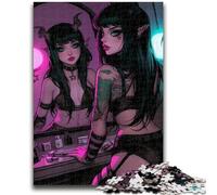Jigsaws Puzzles 1000 Pieces for Teenagers Gifts Anime Demon Girl, Learning Educational for Is Ideal As A Gift for The Whole Family 26X38CM