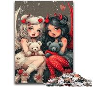 Jigsaws Puzzles 1000 Pieces for Teenagers Gifts Anime Evil Girl 1000 Piece Puzzle,Educational Games Home Decoration Birthday Present, Gifts, Wall Art (26x38cm)