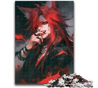 Jigsaws Puzzles 1000 Pieces for Teenagers Gifts Anime Fox Mask Girl Learning Educational Toy for Is Ideal As A Gift for The Whole Family 26x38cm