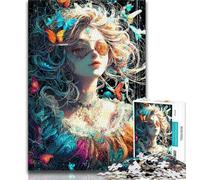 Jigsaws Puzzles 1000 Pieces for Teenagers Gifts Anime Girl,Help The Brain Exercise Addictive Toys to Cultivate Patience Enhance Memory (38x26cm)