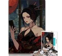 Jigsaws Puzzles 1000 Pieces for Teenagers Gifts Anime Girl Teenager Jigsaw,Stress Reliever Staycation Kill Time Home Decoration Toys 38x26cm