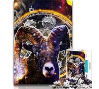 Jigsaws Puzzles 1000 Pieces for Teenagers Gifts Aries Wall Art Puzzles,Quiz Game for Is Ideal As A Gift for The Whole Family 38x26cm