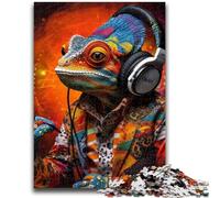 Jigsaws Puzzles 1000 Pieces for Teenagers Gifts Art Chameleon Teenager Jigsaw,Vibrant And Unique Design Relaxing & Challenging Puzzle Experience (50x75cm)