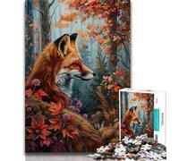 Jigsaws Puzzles 1000 Pieces for Teenagers Gifts Art Fox 1000 Piece Jigsaw,Unique Birthday And Gifts for And Age 14 Years Up (size 75x50cm)