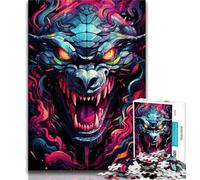 Jigsaws Puzzles 1000 Pieces for Teenagers Gifts Art Snake Teenager Puzzles,Family Entertainment Toys with Matching Poster And Trivia Sheet (size 75x50cm)