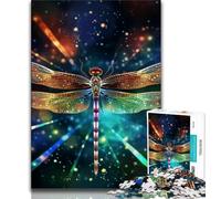 Jigsaws Puzzles 1000 Pieces for Teenagers Gifts Art Star Dragonfly 1000 Pieces for Teenagers,Quiz Game for Is Ideal As A Gift for The Whole Family (size 75x50cm)