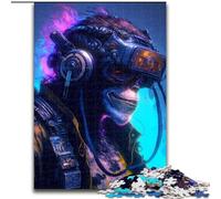 Jigsaws Puzzles 1000 Pieces for Teenagers Gifts Artificial Monkey, Help The Brain Exercise Addictive Toys to Cultivate Patience Enhance Memory (Size 26x38cm)