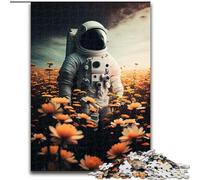 Jigsaws Puzzles 1000 Pieces for Teenagers Gifts Astronaut Flower, for Educational Game Challenge Toy Unique Home Decor And Gifts (Size 50x75cm)