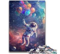 Jigsaws Puzzles 1000 Pieces for Teenagers Gifts Astronaut Hot Air Balloon Teenager Jigsaw,Stress Reliever Staycation Kill Time Home Decoration Toys (38x26cm)