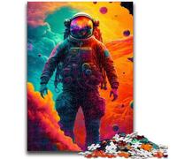 Jigsaws Puzzles 1000 Pieces for Teenagers Gifts Astronaut in Colorful Sky Help The Brain Exercise Addictive Toys to Cultivate Patience A Work of Art 26x38cm