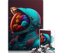Jigsaws Puzzles 1000 Pieces for Teenagers Gifts Astronaut Poster 1000 Pieces for Teenagers,Quiz Game for Is Ideal As A Gift for The Whole Family (size 38x26cm)