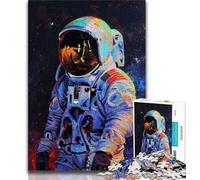 Jigsaws Puzzles 1000 Pieces for Teenagers Gifts Astronaut Praying,Family Entertainment Toys Is Ideal As A Gift for The Whole Family 75x50cm