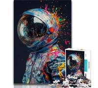 Jigsaws Puzzles 1000 Pieces for Teenagers Gifts Astronaut Puzzles,Quiz Game for Is Ideal As A Gift for The Whole Family 38x26cm