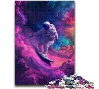 Jigsaws Puzzles 1000 Pieces for Teenagers Gifts Astronaut Space Surfing Teenager Jigsaw,learning Educational for Is Ideal As A Gift for The Whole Family (50x75cm)