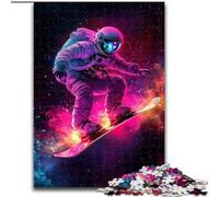Jigsaws Puzzles 1000 Pieces for Teenagers Gifts Astronaut Surfing, Game Toys Every Piece Is Unique - Challenging Family Fun Game for for Age 14 (Size 26x38cm)