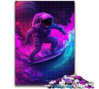 Jigsaws Puzzles 1000 Pieces for Teenagers Gifts Astronaut Surfing Help The Brain Exercise Addictive Toys to Cultivate Patience A Work of Art 26x38cm