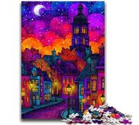 Jigsaws Puzzles 1000 Pieces for Teenagers Gifts Autumn City Scenery Puzzles for Adults,Fun Games Wall Decoration Unique Birthday And Xmas Gifts (38x26cm)