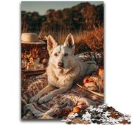 Jigsaws Puzzles 1000 Pieces for Teenagers Gifts Autumn Dog 1000 Piece Puzzle,Educational Stress Relief Toy Gifts for Friends And Family (75x50cm)