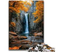 Jigsaws Puzzles 1000 Pieces for Teenagers Gifts Autumn Waterfall Landscape Puzzles for Teenagers,Educational Games DIY Toys Great Gifts And Toys (75x50cm)