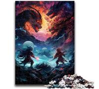 Jigsaws Puzzles 1000 Pieces for Teenagers Gifts Battle between Ninjas Puzzles for Adults,Fun Present & Activity for Home,Toy for Rainy Days (50x75cm)