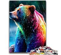 Jigsaws Puzzles 1000 Pieces for Teenagers Gifts Bear Help The Brain Exercise Addictive Toys to Cultivate Patience A Work of Art 26x38cm