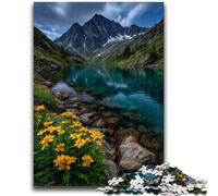 Jigsaws Puzzles 1000 Pieces for Teenagers Gifts Beautiful Mountains And Lakes 1000 Piece Jigsaw,Educational Family Game Suitable for Desktop Decoration (50x75cm)