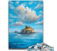 Jigsaws Puzzles 1000 Pieces for Teenagers Gifts Beautiful Pink Sky Oil Painting Puzzles for Adults,Educational Games DIY Toys Great Gifts And Toys (50x75cm)