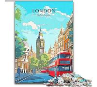Jigsaws Puzzles 1000 Pieces for Teenagers Gifts Big Ben London Travel, Learning Educational Toys Unique Birthday And Gifts for Age 14+ 26x38cm