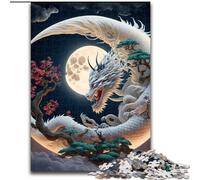 Jigsaws Puzzles 1000 Pieces for Teenagers Gifts Brave Dragon, Help The Brain Exercise Addictive Toys to Cultivate Patience Perfect Decoration (Size 26x38cm)
