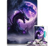 Jigsaws Puzzles 1000 Pieces for Teenagers Gifts Brave Dragon Puzzles,Quiz Game for Is Ideal As A Gift for The Whole Family 38x26cm