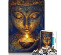 Jigsaws Puzzles 1000 Pieces for Teenagers Gifts Buddha Art,Toys Educational Games Stress Relieving Unique Home Decor And Gifts (38x26cm)