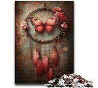 Jigsaws Puzzles 1000 Pieces for Teenagers Gifts Butterfly Dream Catcher Jigsaw,learning Educational for Is Ideal As A Gift for The Whole Family (50x75cm)
