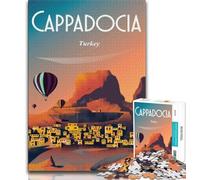 Jigsaws Puzzles 1000 Pieces for Teenagers Gifts Cappadovia Turkey Poster,Help The Brain Exercise Addictive Toys to Cultivate Patience Enhance Memory (75x50cm)