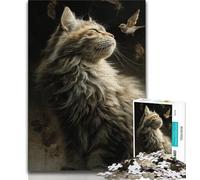 Jigsaws Puzzles 1000 Pieces for Teenagers Gifts Cat Art,Stress Reliever Difficult Challenge Is Ideal As Gifts for The Whole Family 75x50cm