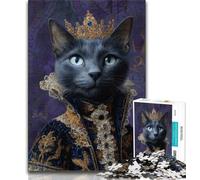 Jigsaws Puzzles 1000 Pieces for Teenagers Gifts Cat from An Aristocratic Family 1000 Piece Jigsaw,Unique Birthday And Gifts for And Age 14 Years Up (size 38x26cm)