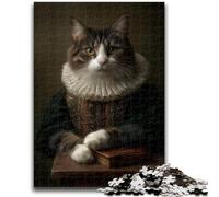 Jigsaws Puzzles 1000 Pieces for Teenagers Gifts Cat from An Aristocratic Family Teenager Jigsaw,Learning Educational Toys Family Games Unique Birthday And Gifts (38x26cm)