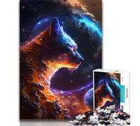 Jigsaws Puzzles 1000 Pieces for Teenagers Gifts Cat God of The Universe 1000 Pieces for Adults,Decompressing Intellectual Educational Toy Perfect Decoration (size 75x50cm)
