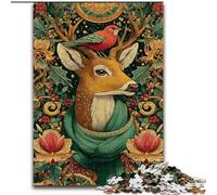 Jigsaws Puzzles 1000 Pieces for Teenagers Gifts Cat with Green Scarf, Learning Educational for Is Ideal As A Gift for The Whole Family (Size 26x38cm)