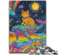 Jigsaws Puzzles 1000 Pieces for Teenagers Gifts Cats And Whales Puzzles for Teenagers,Educational Games DIY Toys Great Gifts And Toys (75x50cm)